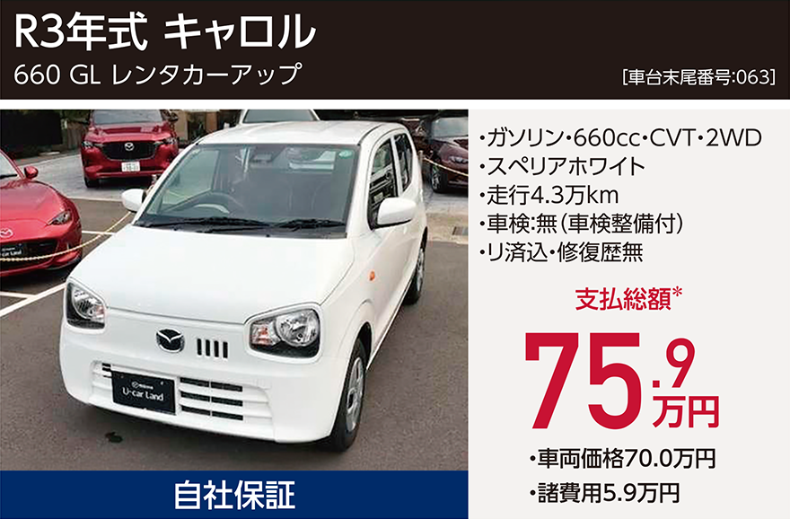 R3年式 キャロル